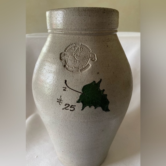 EUC Rockdale Union Pottery Vase Anniversary Collectors Edition Salt Glazed Grape - Picture 8 of 9